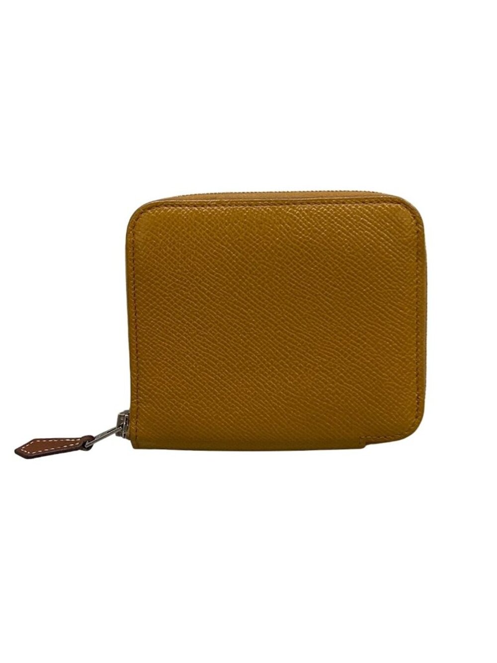 Hermes Coin Purse Azap Compact Silk'in Sesame Silver